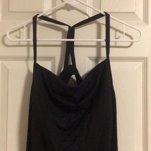 Black built in bra lululemon tank top